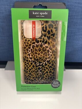 kate spade Leopard Print iPhone Case - Brown & Black